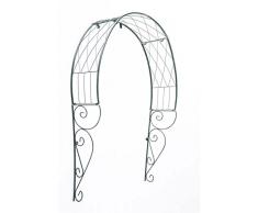 CLP Arco per Rampicanti da Appendere alla Porta in Metallo - Arco Porta Ingresso Trattato e Verniciato in Verde - Arco Decorativo Ingresso Rose Piante Rampicanti - Sostegno per Piante Verde