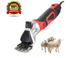 Kmgjc Trinciatrice per peli di Pecore 1100w Trinciatrice elettrica a 6 velocità per tosatrice Trinciatrice per tranciatrici per Lana elettriche,9 Tooth Curved Knife