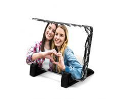 GIFART Stampa su Pietra Ardesia con Supporti da tavolo Personalizzata con Foto, Immagine o Testo. Diverse Dimensioni e Forme Disponibili (10X15)