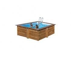Piscina da giardino in legno Carra da 305 x 305 cm