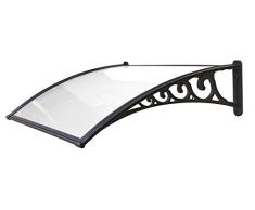 VERDELOOK Pensilina Naxos Copertura compatta Bianco Satinato 100x80, tettoia Esterno