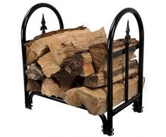 Oupai Cappelli Cappellini Berretti Scaffale for Legna da ardere for Interni/Esterni da 23 Pollici Log Staffe Staffe for Rack Decorative Titolari del caminetto Fireside, Ideale for la memorizzazione,