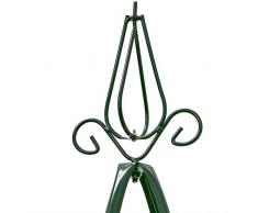 BAKAJI Supporto Per Piante Rampicanti Obelisco Arco Da Giardino Forma Piramide Altezza 2 Metri Colore Verde Scuro