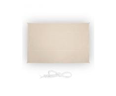 Relaxdays Tenda da Sole per Esterni Rettangolare, 5 x 7 m, Idrorepellente, Anti UV, Terrazza e Giardino, Beige