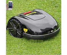 FUNNYBSG Robot Rasaerba, Controllo App WiFi Giroscopio Navigazione Robot Tagliaerba da Giardino per Prato Grande, Riparo Pioggia Automatico a Ricarica Automatica