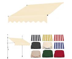 Tessuto di Ricambio per Tende da Sole Esterne, Tende da Sole per Finestre, Tende da Sole per Terrazze, Protezione UV Impermeabile, Ampia Gamma di Colori e Dimensioni, Telaio non Incluso (Color : Ivor