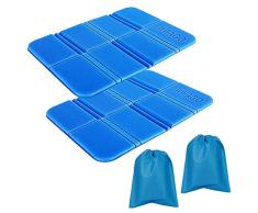 2 Pezzi Tappetino Pieghevole Outdoor, Tappetino Pieghevole Campeggio, Cuscini Pieghevoli Impermeabile, Cuscino Isolante per Esterni Pieghevole per Outdoor Campeggio Parco Picnic