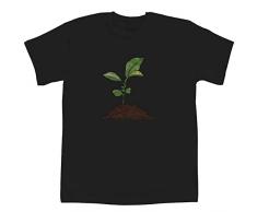 14-15 Anni Pianta Alberello T-Shirt per Bambini/Ragazzi (Nera) (TS00238192)