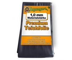 Fodera per laghetto in PVC 8 ​​m x 6 m 1,0 mm fodera nera per il laghetto da giardino