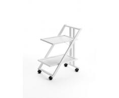 Arredamenti Italia SIMPATY LACCATO BIANCO CARRELLO SERVIZIO Ar-It il cuore del legno