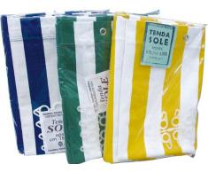 Tenda da sole in cotone telato - 290x290 cm - colore: Bianco-Blu