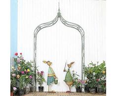 Arco da giardino Pianta Struttura rampicante in metallo Pergola in ferro battuto per esterni Albero rampicante Arcade Rose Vine Telaio di supporto Giardino esterno Prato Cortile (Colore:Verde,Dim