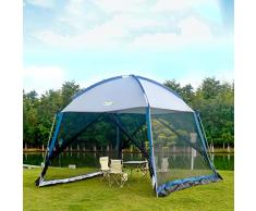 GLWANJG Grande Tenda di Lusso Pergola Tenda da Sole Portatile Impermeabile Oxford Adatta per 3-10 Persone Campeggio allaperto Ampio Spazio per Posto Auto Coperto