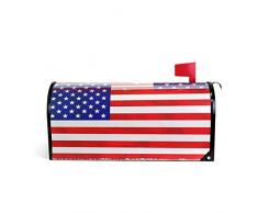 Bandiera degli Stati Uniti dAmerica Bandiera del Regno emblema magnetico cassetta postale copertura decorazione giardino casa dimensioni standard 50,8 x 40,8 cm