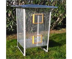 MISTERMOBY VOLIERA MOD. AMAZZONIA GABBIA UCCELLI VOLATILI 50X50XH130 MADE IN ITALY
