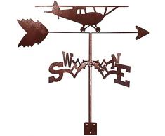 UimimiU Segnavento in Metallo Segnavento for Esterni in Acciaio Inossidabile Strumento for la misurazione della Paletta del Vento Indicatore di direzione del Vento Nero (Color : Bear)