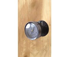 MIQXUAN Maniglie per Porte,Set di pulsanti per porte scorrevoli nere per porte da fienile - Ferramenta per pomelli per porte in legno, porte di armadi, casette da giardino, garage, interni esterni,