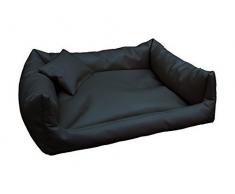 Rex Cuccia Letto Piazza in Eco Pelle L 80 X 100 colore: bianco divano per cani + Cuscino
