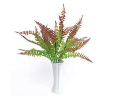 HUXUAN piante artificiali, arbusti artificiali, felce di Boston artificiale, foglie di arbusto, bouquet di plastica, per interni ed esterni, centrotavola, per casa, cucina, ufficio, matrimoni B