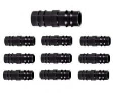 Magazzini GM Raccordi per Sistema di irrigazione Tubo Ala gocciolante,Raccordo,Manicotto,Tee,Tappo,Gomito,Valvola portagomma,per Tubi in polietilene da 16mm - Made in Italy (10, Manicotto)