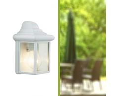 Brilliant 44280/05 - Plafoniera Newport da esterni, 1 x E27 max. 53 W, in metallo e vetro, colore: Bianco, elettrico