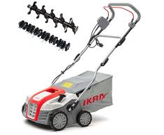 IKRA scarificatore arieggiatore elettrico IEVL 2000, cesto di raccolta 55l, larghezza 40cm, 2000W