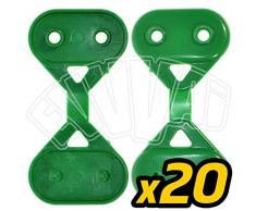 20 PZ - GANCIO PER RETE OMBREGGIANTE CLIP FERMARETE PER TELO OMBRA GIARDINAGGIO