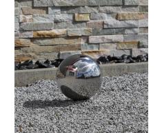 Sfera decorativa 15cm in acciaio inox V2A lucidato decorazione per Giardino Casa Terrazza Balcone sfera cava galleggiante laghetto gioco d'acqua stagno