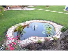 GIARDINI DACQUA Art 524 Laghetto-Stagno da Giardino MOD. Haiti, in vetroresina cm 270 x 205 profondità cm 50