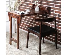 YMXLJF Tavolo Pieghevole Vintage in Legno massello Americano, Appeso a Muro tavolino, Tavolo da Balcone.