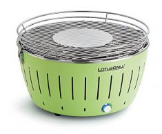 LotusGrill G-GR-435 - Barbecue a carbone senza fumo XL, colore verde