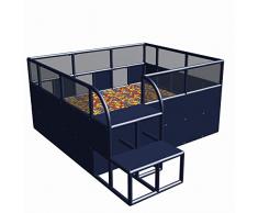 move and stic Bagno di Palline Ballcenter Bällepool Bällchenbad Piscina 2,45m x 2,85m x 1,25 con Rinforzo in Alluminio per Spielhallen, Asilo e Altro Pubblici Einrichtungen- Senza Palle - Puro
