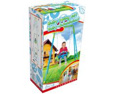 Altalena Dondolo per bambini Swing Baby Seat 128x110x110 cm struttura metallo e sedile in plastica antirovesciamento