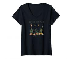 Donna Piante Rampicanti Solo Un Più Pianta Da Maglietta con Collo a V