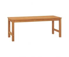 Festnight Panchina da Esterno, Panca Legno Esterno, Panchina da Giardino, 114 cm in Legno Massello di Teak