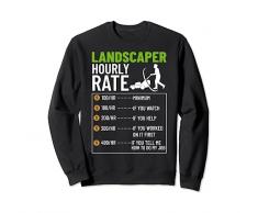 Trinciatrice divertente per la cura dellerba del paesaggista Felpa