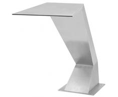 Festnight Fontana/Cascata Decorativa in Acciaio Inossidabile Argento per Piscina e Laghetti in Giardino 45 x 30 x 65 cm/50 x 30 x 53 cm/64 x 30 x 52 cm/50 x 30 x 90 cm