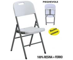 adeg Sedia Pieghevole di plastica Bianca