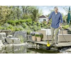 Kärcher SP 3 Dirt Elettropompa Sommersa - 7000 L/H, 0.6 m/Bar, Massima Profondità Immersione 7 m, Sensore di Livello a Galleggiante, Raccordo Tubo, Modalità Auto