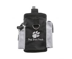 UEETEK Ossequio del cane Waist Pouch Bag mani gratis Pet addestramento cani cibo Marsupio Borsa con distributore di sacchetti di cacca incorporata