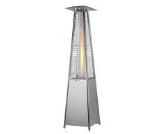 ACTIVA 13600 - Stufa a Piramide Cheops in Acciaio Inox, 9,3 KW