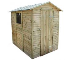 AVANTI TRENDSTORE - Arnara - Casetta da Giardino per Gli Attrezzi in Legno di Pino impregnato. Dimensioni Lap 175x216x233 cm