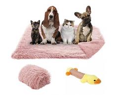 TVMALL Coperta per Cani e Gatti Super Morbida Lettini per Cani Auto-riscaldante Materasso per Divano per Animali Domestici Lavabile, può Essere utilizzata per Letto, divani e Auto (Rosa, L)