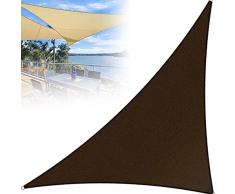 3x4x5m Vela Ombreggiante Impermeabile, Tenda A Vela Triangolo rettangolo, Tenda Parasole Esterno Impermeabile Con Kit di Montaggio, Per Esterni Giardino Verande