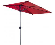 Ombrellone da Giardino Ombrelloni da Giardino per Esterni Ombrelloni da 2,7 m Balcone Ombrellone da Sole Ombrellone con manovella Ombrello Circolare semitondo per Giardino Esterno con Piccola terrazz