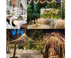 Tenda luminosa, Fenvella 3 * 3 metro 300 Led Luci Stringa IP65 Impermeabile per Decorare Interni ed Esterni, Casa, Balcone, Salotto, Giardino,Terrazza.