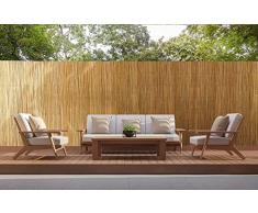 Il Gruppone Passione Casa Arella in bambù per Recinzioni Frangivento Frangivista Stuoia Canne di Bamboo Naturale Giardini Balconi Schermo Privacy Ombreggiante - Naturale - 1,5x5 M