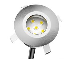 Parlat LED Lampada da incasso a suolo Atria da esterno alluminio bianca calda, 14lm, IP65, 40mm Ø