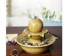 longxiesheng Home Ornamenti Moderni in Ceramica Europei Salone d'Acqua Feng Shui Lucky Office Water View Office Piccola Fontana Regali: