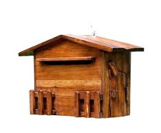 YANG-Violin Cassetta Postale Rurale in Legno, Cassetta Postale per Montaggio a Parete, Cassetta Postale Pastorale Americana retrò Cassetta Postale Creativa a Forma di casa Decorazione del Giardino